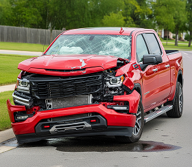 Crashed 2022 Chevy Silverado